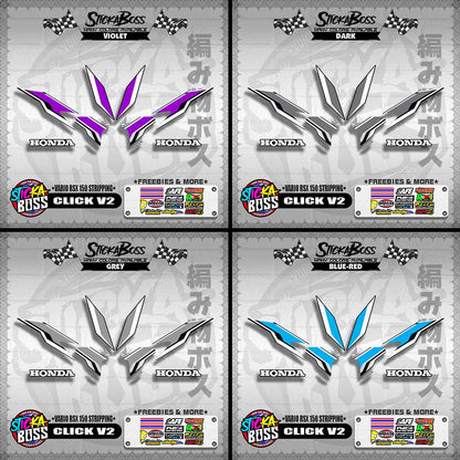 CLICK V2 DECALS ( VARIO RSX 150 STRIPPING )【WITH FREEBIES】