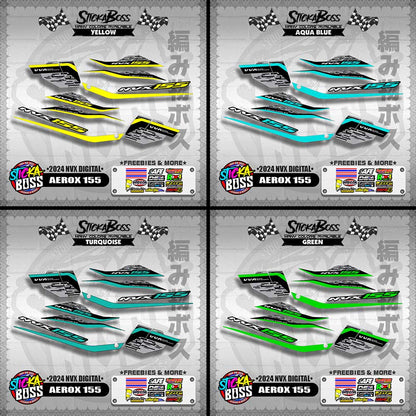 AEROX 155 DECALS ( 2024 NVX DIGITAL )【WITH FREEBIES】