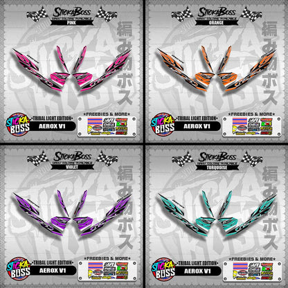 AEROX V1 DECALS ( TRIBAL LIGHT EDITION )【WITH FREEBIES】