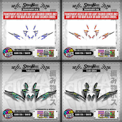 CLICK 125i / 150i V2 DECALS ( HOTWHEELS VARIO )【WITH FREEBIES】