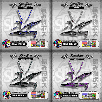 CLICK 125i V2 DECALS ( VARIO VIET 01 )【WITH FREEBIES】