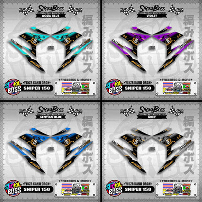SNIPER 150 DECALS ( Y15ZR KANJI DRGN )【WITH FREEBIES】