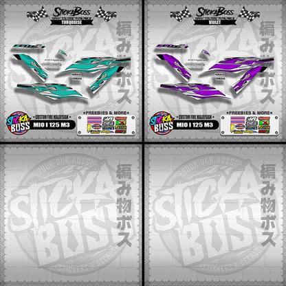 MIO I 125 M3 DECALS ( CUSTOM FIRE MALAYSIAN )【WITH FREEBIES】