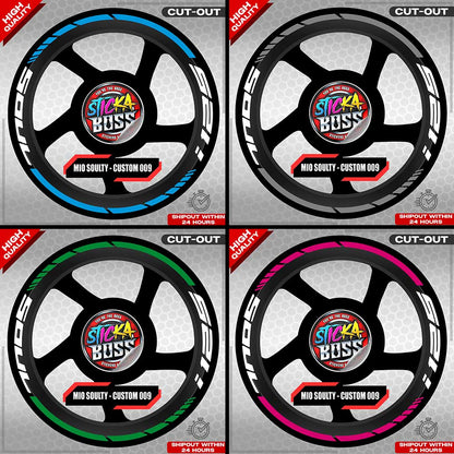 MIO SOULTY I MAG STICKER SET ( 2 MAGS ) - CUSTOM 009 | VINYL WATERPROOF CUT-OUT DECALS
