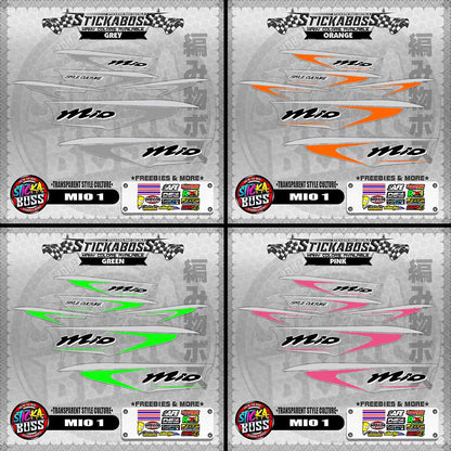 【PREMIUM UV PRINT】TRANSPARENT MIO 1 STICKER DECALS ( STYLE CULTURE )【WITH FREEBIES】