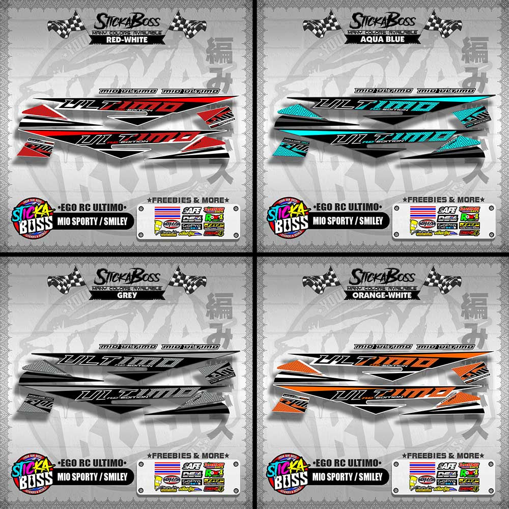MIO SPORTY / SMILEY DECALS ( EGO RC ULTIMO )【WITH FREEBIES】