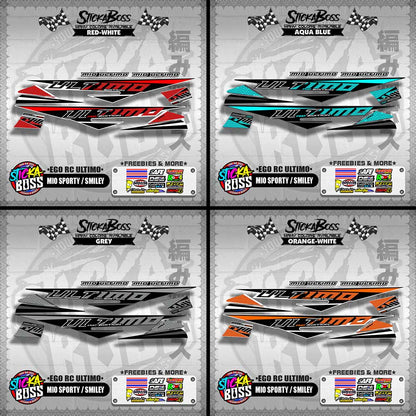 MIO SPORTY / SMILEY DECALS ( EGO RC ULTIMO )【WITH FREEBIES】