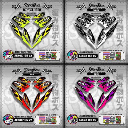 AEROX 155 V2 ( FLAME MOTIF 2023 )【WITH FREEBIES】