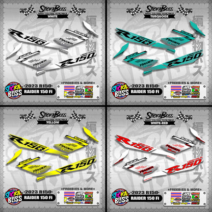 RAIDER 150 Fi DECALS ( 2023 R150 )【WITH FREEBIES】