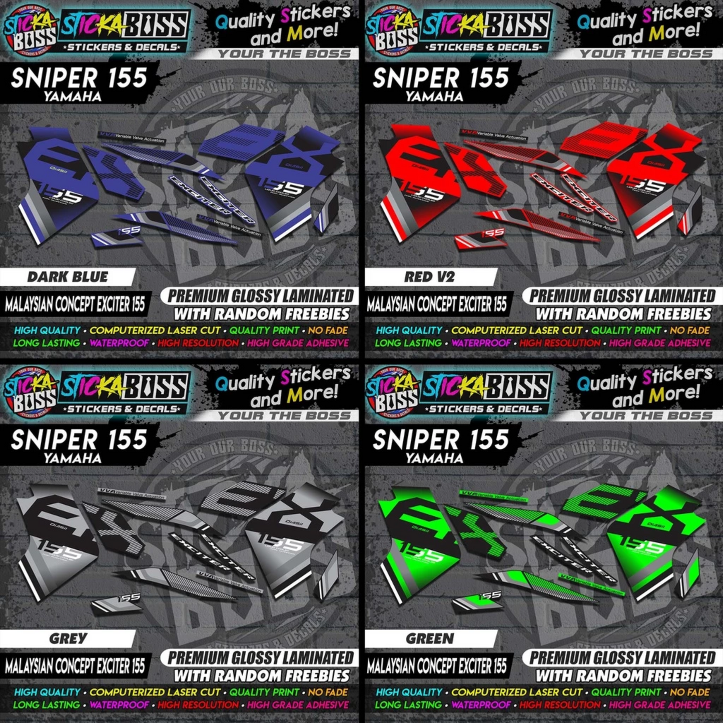 SNIPER 155 New Stock Decals [ MALAYSIAN CONCEPT EXCITER 155 ]