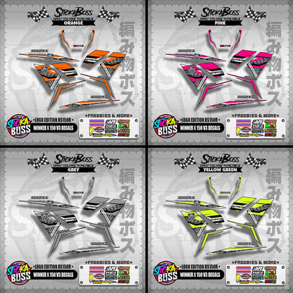 WINNER X 150 V3 DECALS ( LOGO EDITION RS150R )【WITH FREEBIES】