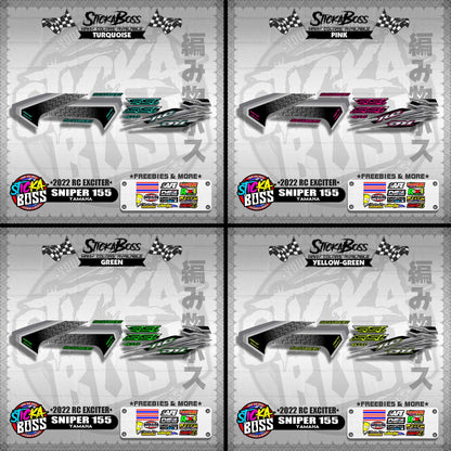 SNIPER 155 DECALS ( 2022 RC EXCITER )【WITH FREEBIES】