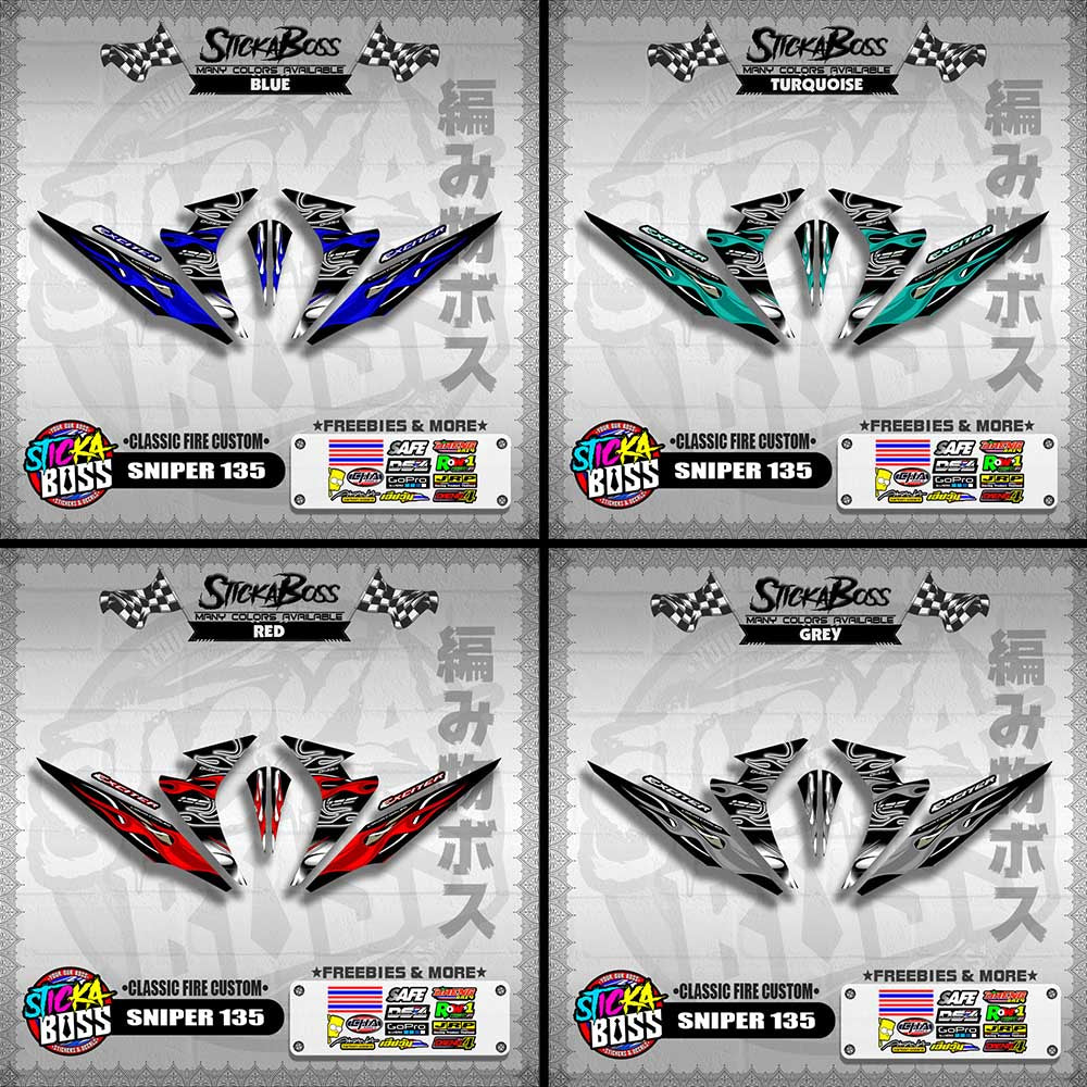 SNIPER 135 DECALS ( CLASSIC FIRE CUSTOM )【WITH FREEBIES】