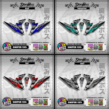 SNIPER 135 DECALS ( CLASSIC FIRE CUSTOM )【WITH FREEBIES】