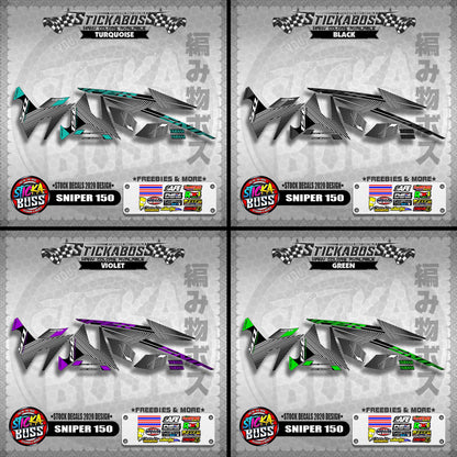 SNIPER 150 ( STOCK DECALS 2020 DESIGN ) 【WITH FREEBIES】