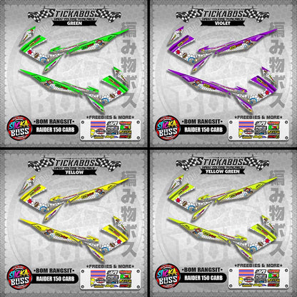 RAIDER 150 CARB INDO DECALS ( BOM RANGSIT )【WITH FREEBIES】