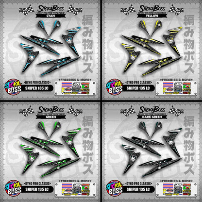 SNIPER 135 LC DECALS ( DYNO PRO CLASSIC )【WITH FREEBIES】