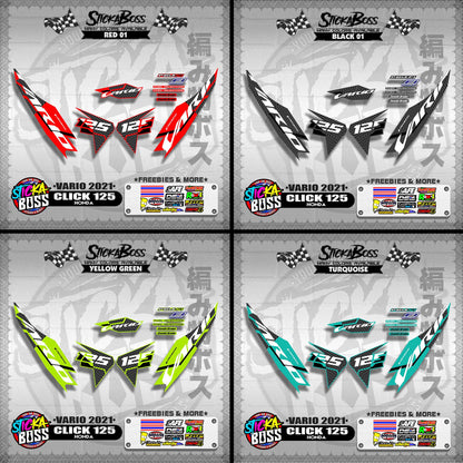 CLICK 125 V2 DECALS ( VARIO 2021 )【WITH FREEBIES】