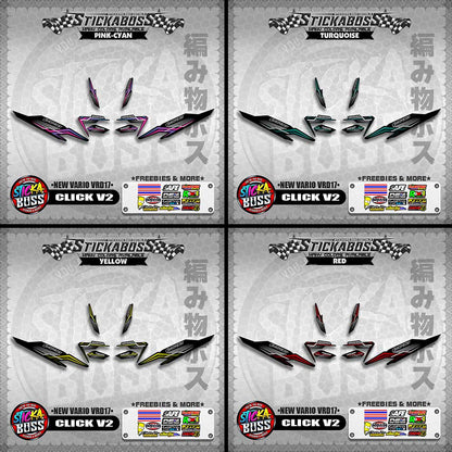 CLICK 125 V2 DECALS ( NEW VARIO VRD17 ) [PREMIUM GLOSSY LAMINATED ]【WITH FREEBIES】