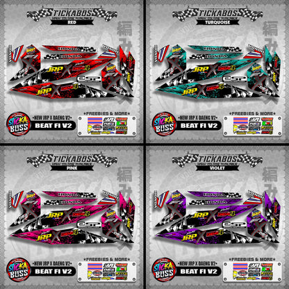 BEAT FI V2 DECALS ( NEW JRP X DAENG V2 )【WITH FREEBIES】