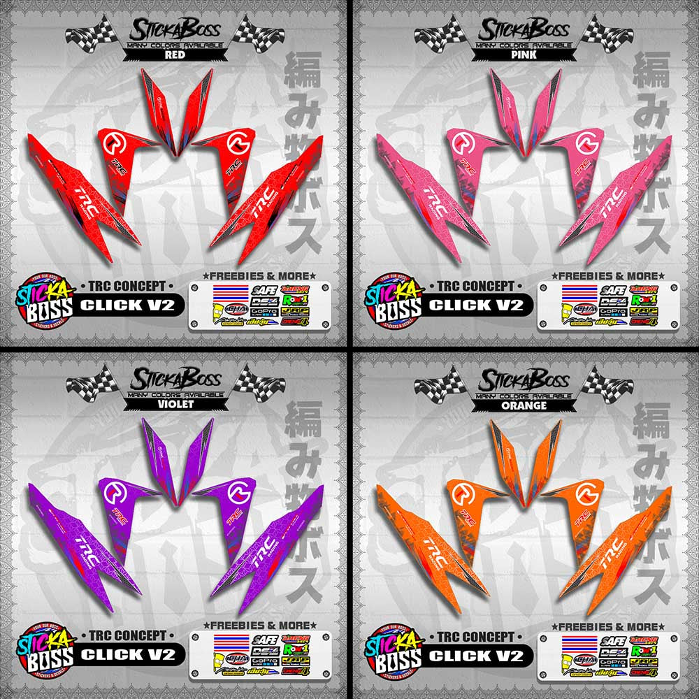 CLICK V2 DECALS ( TRC CONCEPT )【WITH FREEBIES】