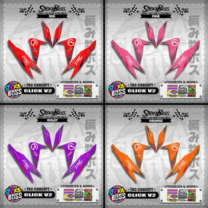 CLICK V2 DECALS ( TRC CONCEPT )【WITH FREEBIES】