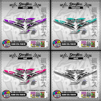 CLICK 125i / 150i V2 DECALS ( 1ST VARIO STOCK )【WITH FREEBIES】
