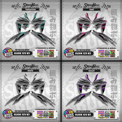 CLICK 125 V2 DECALS ( VV12 MALAYSIAN EDITION ) 【WITH FREEBIES】
