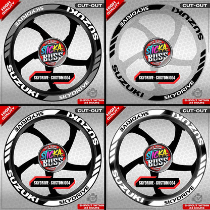 SKYDRIVE MAG STICKER SET  ( 2 MAGS ) - CUSTOM 004 | VINYL WATERPROOF CUT-OUT DECALS