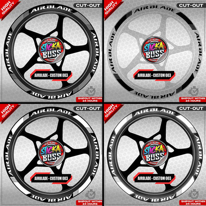 AIRBLADE 150 / 160 MAG STICKER SET ( 2 MAGS ) - CUSTOM 003 | VINYL WATERPROOF CUT-OUT DECALS
