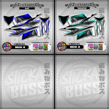 MIO 4 STICKER DECALS ( Z VORTEX 2011 )【WITH FREEBIES】