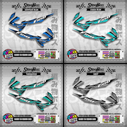 RAIDER 150 REBORN CARB DECALS ( F150 SATRIA VERSION )【WITH FREEBIES】