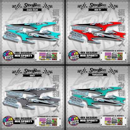 MIO SPORTY STOCK DECALS ( MX DESIGN )【WITH FREEBIES】