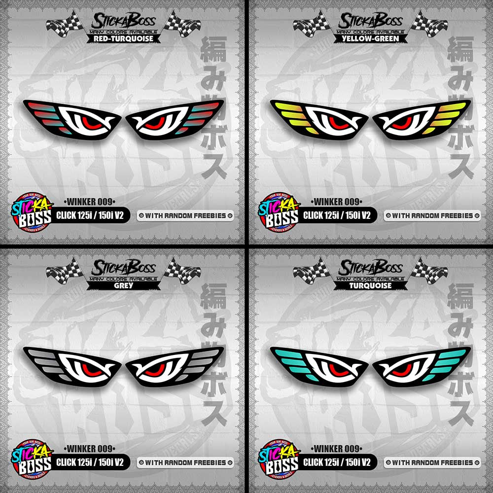 CLICK 125i / 150i V2 (WINKER 009) TRANSPARENT【WITH FREEBIES】