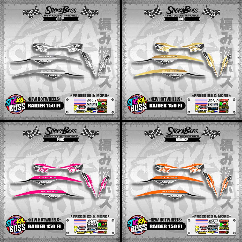 CLICK 150 V2 DECALS FOR WHITE ( NEW CUSTOM STRIPPING GAME CHANGER )【WITH FREEBIES】