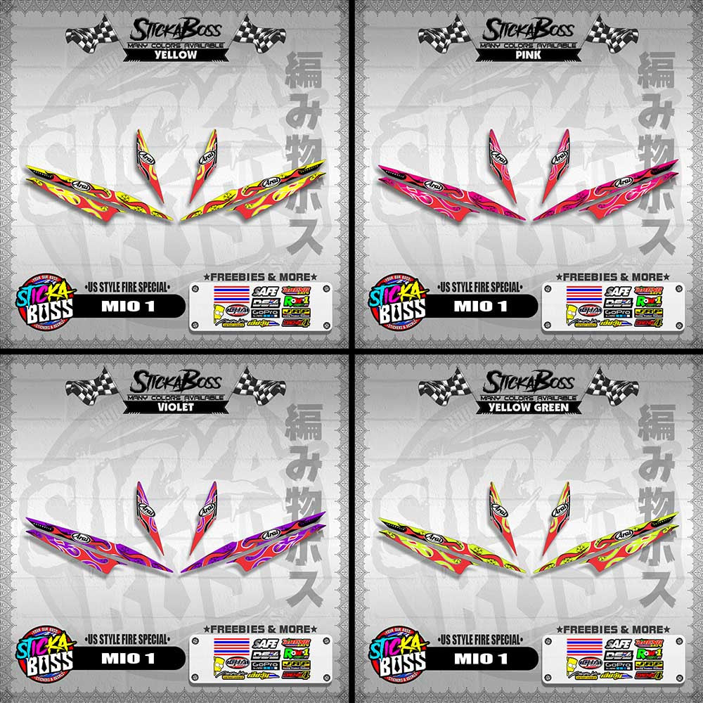 MIO 1 DECALS ( US STYLE FIRE SPECIAL )【WITH FREEBIES】