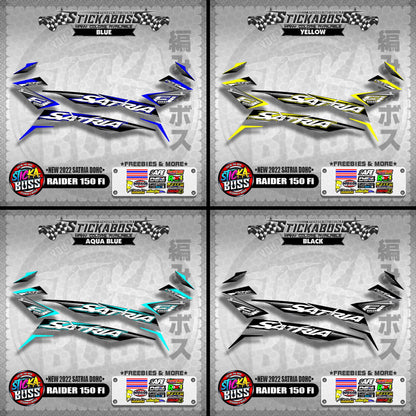 SUZUKI RAIDER 150 Fi STOCK DECAL (NEW 2022 SATRIA DOHC)【WITH FREEBIES】