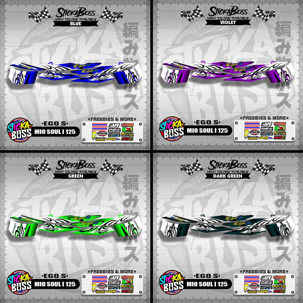 MIO SOUL I 125 DECALS ( EGO S )【WITH FREEBIES】