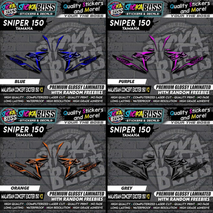 SNIPER 150 Stock Decals 【 MALAYSIAN CONCEPT EXCITER 150 V2 】