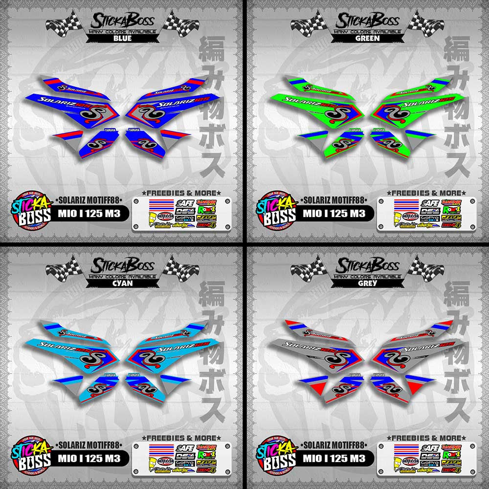 MIO I 125 M3 DECALS ( SOLARIZ MOTIFF88 )【WITH FREEBIES】
