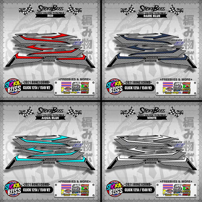 CLICK 125i / 150i V2 DECALS ( 2021 HONEYCOMB )【WITH FREEBIES】