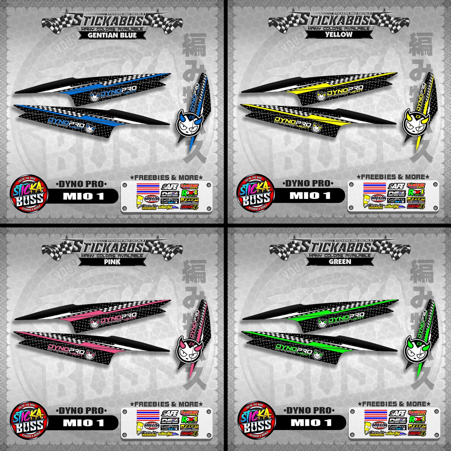 MIO 1 STICKER DECALS ( DYNO PRO )【WITH FREEBIES】