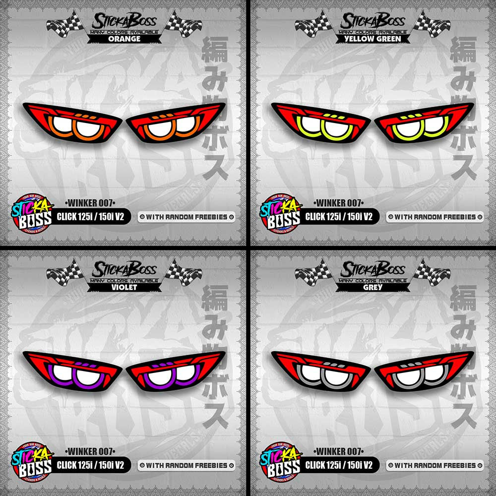 CLICK 125i / 150i V2 (WINKER 007) TRANSPARENT【WITH FREEBIES】
