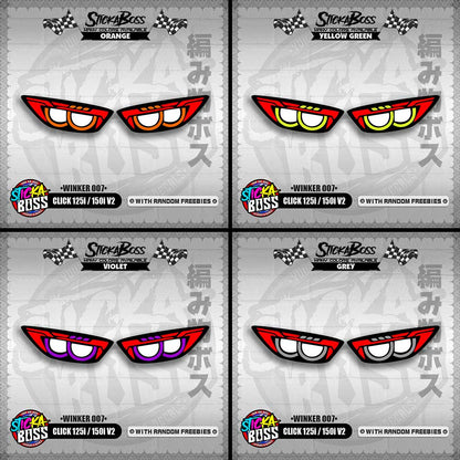 CLICK 125i / 150i V2 (WINKER 007) TRANSPARENT【WITH FREEBIES】