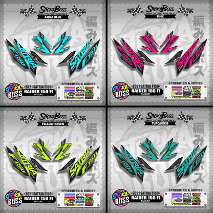 RAIDER 150 Fi DECALS ( 2021 SATRIA F150 )【WITH FREEBIES】