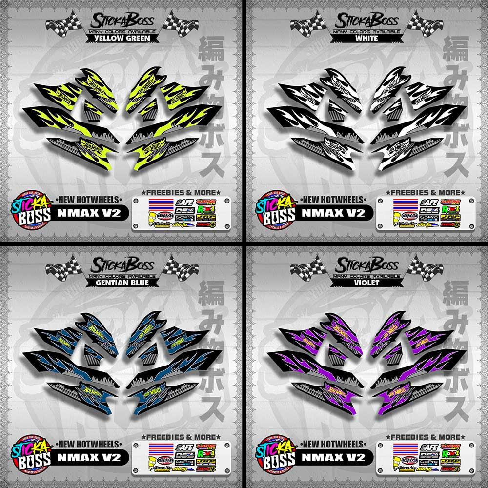 NMAX V2 DECALS ( NEW HOTWHEELS )【WITH FREEBIES】