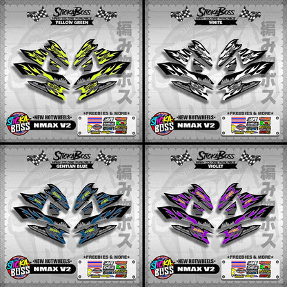 NMAX V2 DECALS ( NEW HOTWHEELS )【WITH FREEBIES】