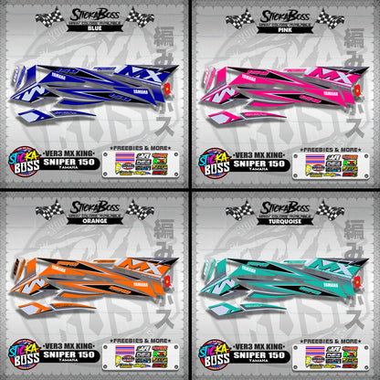 SNIPER 150 DECALS ( VER3 MX KING )【WITH FREEBIES】