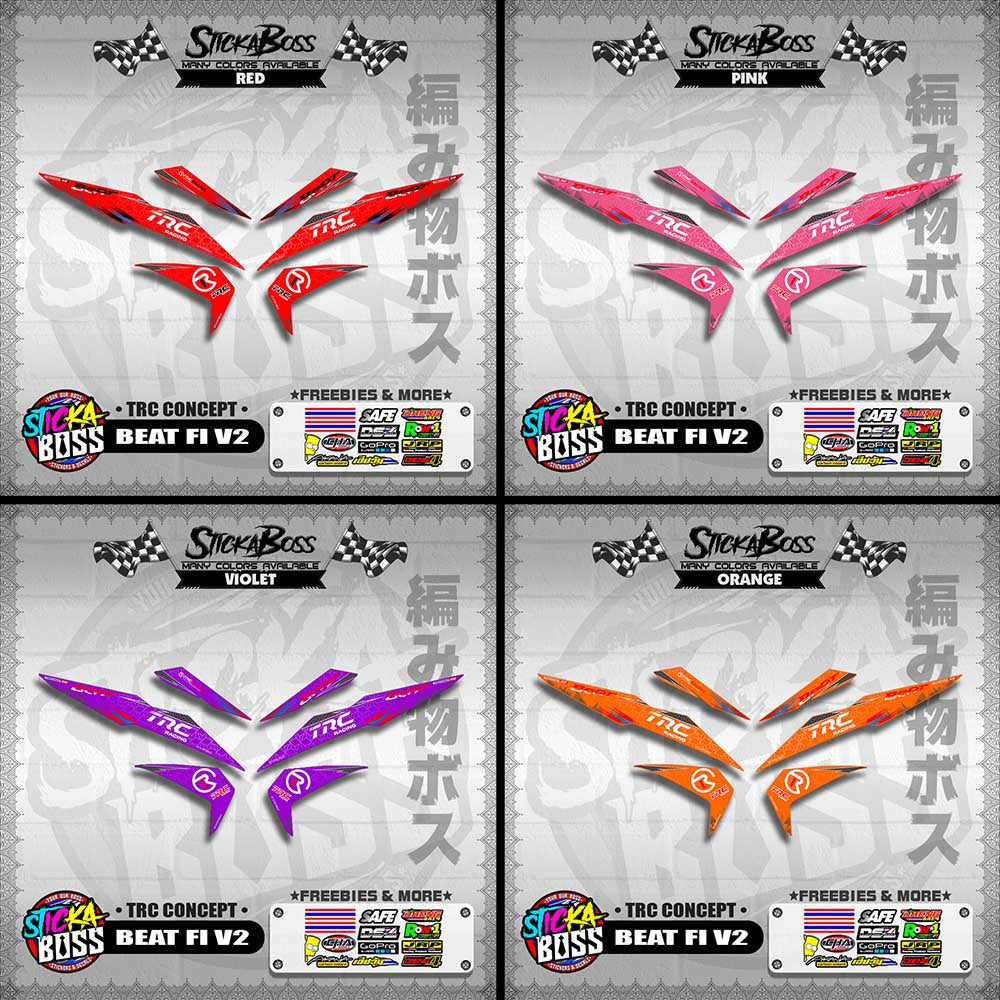 BEAT FI V2 DECALS ( TRC CONCEPT )【WITH FREEBIES】
