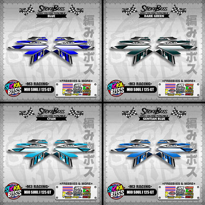 MIO SOUL I 125 GT DECALS ( M3 RACING )【WITH FREEBIES】